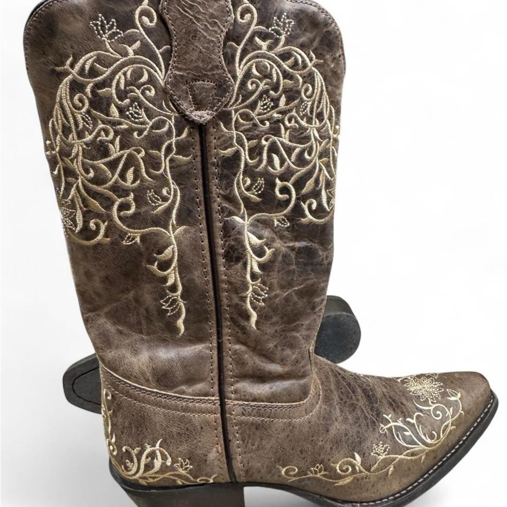 Laredo Dan Post No More Drama Red Womens Western Boots 3125 - Picture 2 of 6